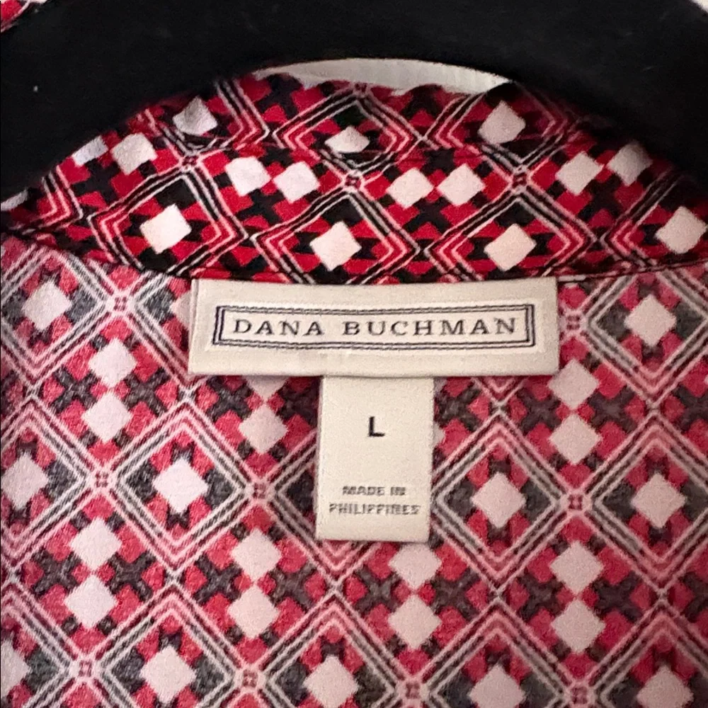 Dana Buchman red top L - Picture 2 of 6